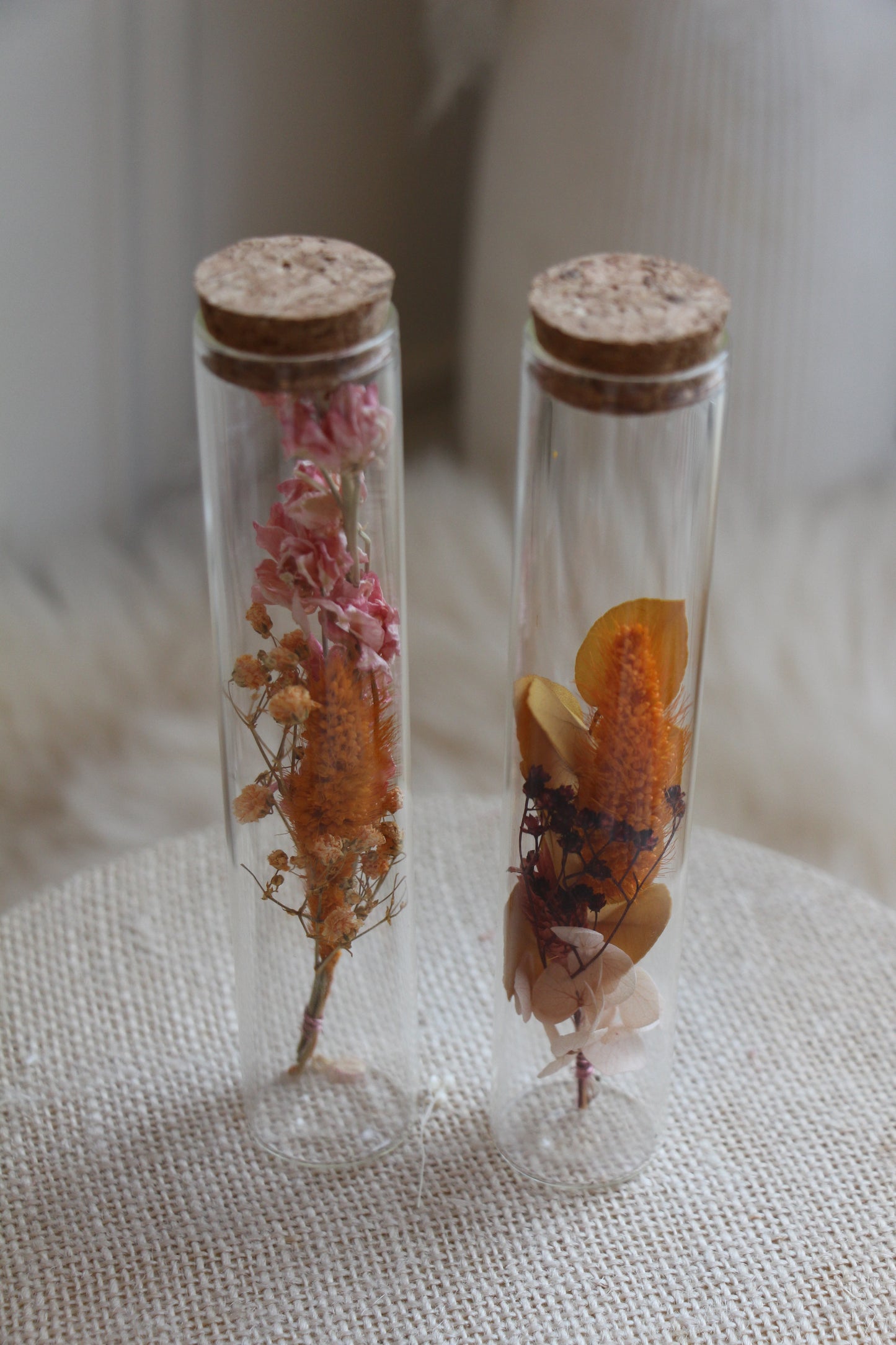 DUO Grande Fiole de Fleurs Séchées