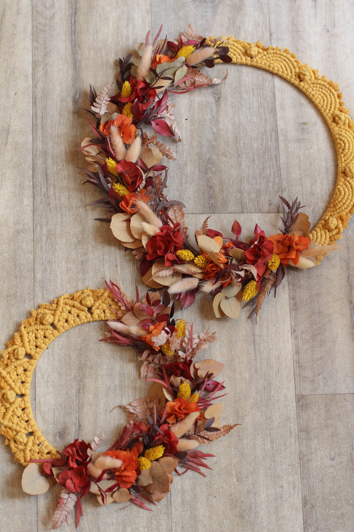 Couronne Macramé x Fleurs Séchées SAFRAN