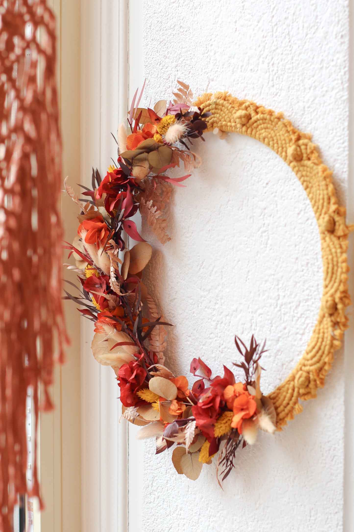 Couronne Macramé x Fleurs Séchées SAFRAN