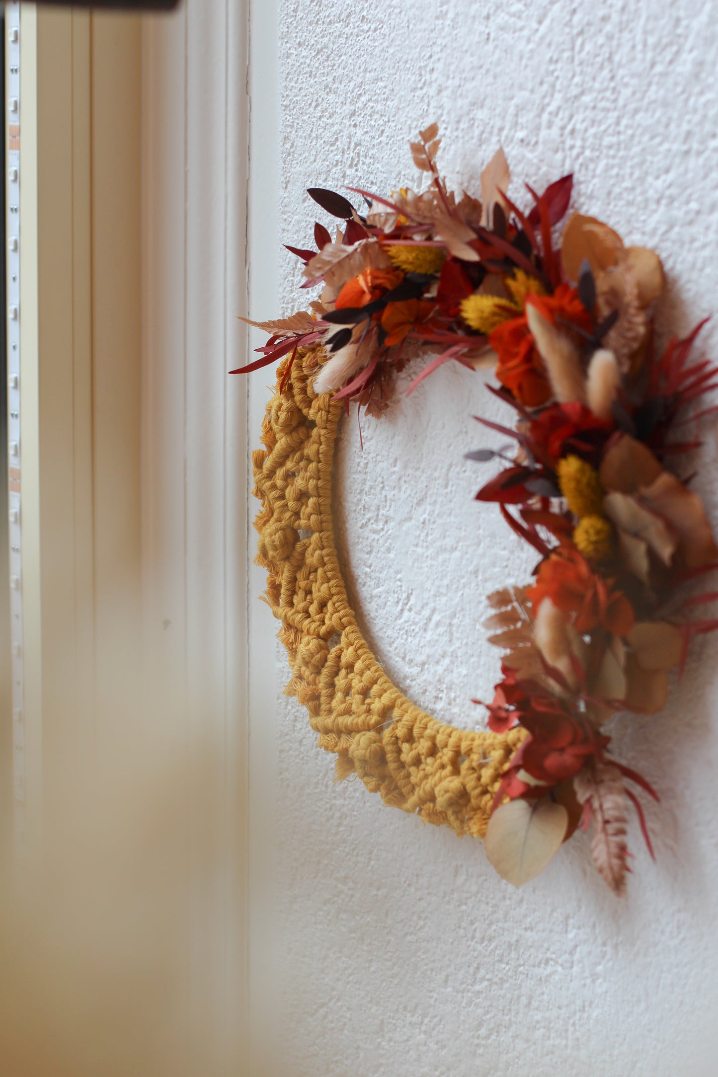 Couronne Macramé x Fleurs Séchées SAFRAN