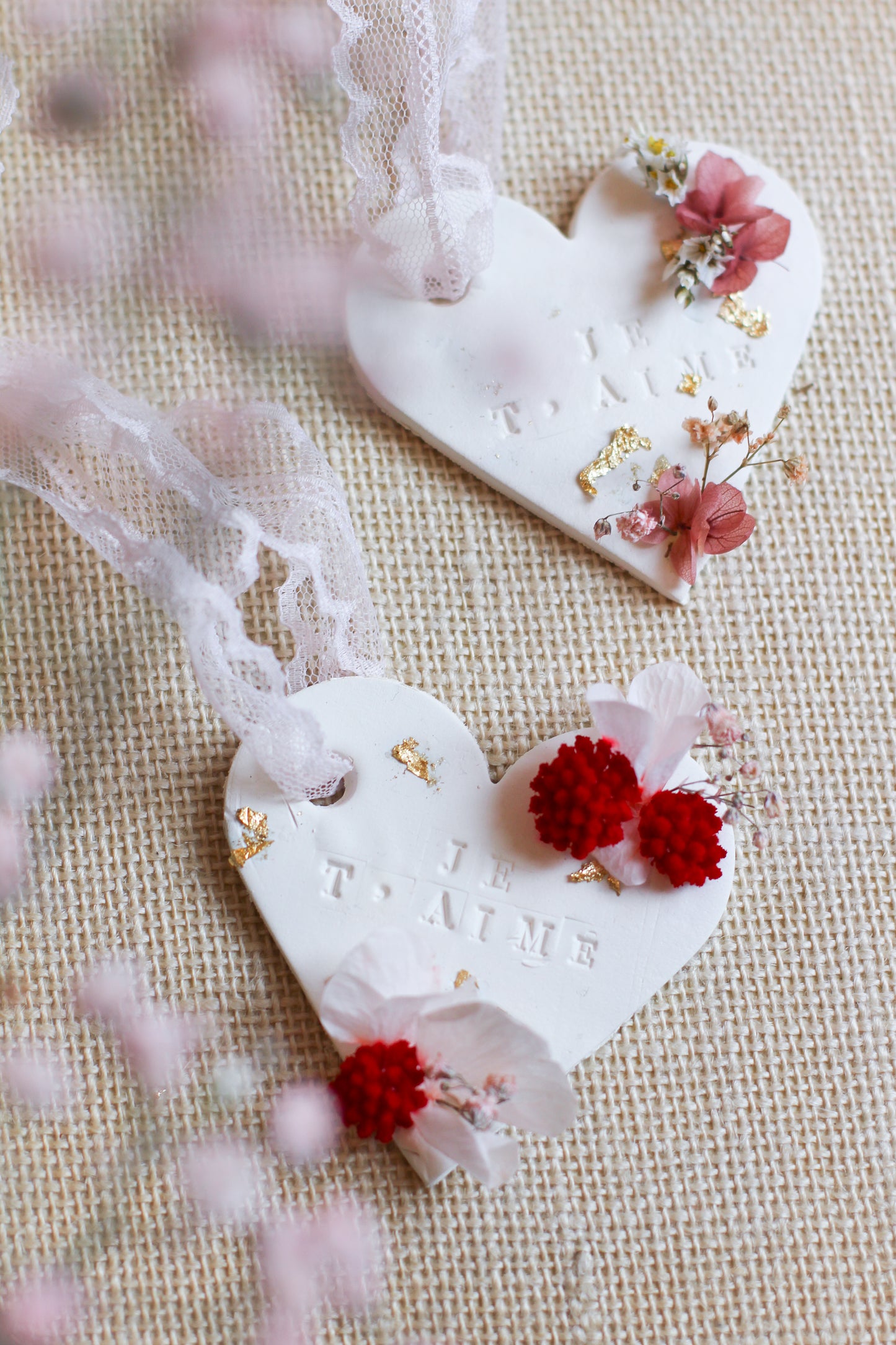 COEUR EN ARGILE "JE T'AIME"