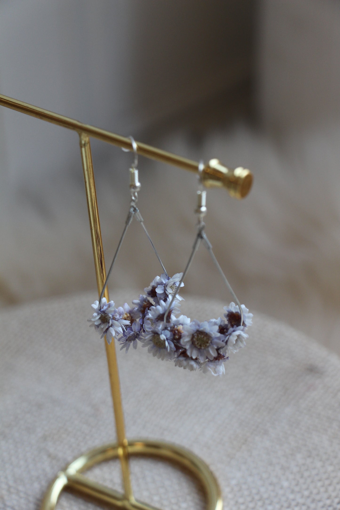Boucle d'oreille en forme de goutte